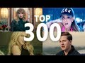 Top 300 Most Viewed Songs Of All Time (October 2017)