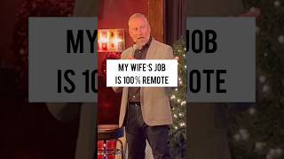 My Wife’s Job Is Now 100% Remote #standupcomedy #wife #marriage #lol #Shorts #joematarese