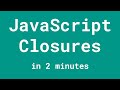 JavaScript Closures (explained in 2 minutes)