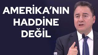 Ali Babacan'dan sert tepki: \