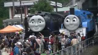 【きかんしゃトーマス Day out with Thomas 小火車湯瑪士】大井川鐵道千頭駅 SLトーマスとSLヒロ（Thomas and HIRO 湯瑪士與浩）Ⅱ 9 Aug. 2014