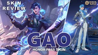 SKIN DO PASSE DE HONRA GAO - MAGO DOS RIFFS NO HONOR OF KINGS / SKIN REVIEW GAO