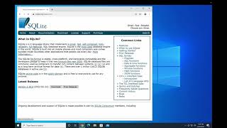 Installing SQLite on Windows