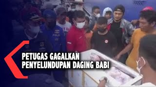 Petugas Gagalkan Penyelundupan Daging Babi