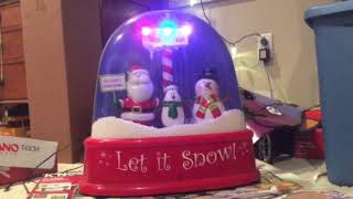 RARE large gemmy snow globe *all songs*