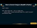 How to Convert Image to Base64 in Python