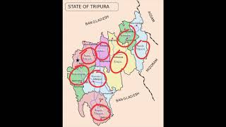 Tripura States-8 Districts 2020