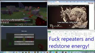 Working on a binary Clock in minecraft [TimeLapse] - Part 1