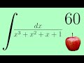 Integration by Partial Fractions, Integral of 1/(x³+x²+x+1), Calculus 2