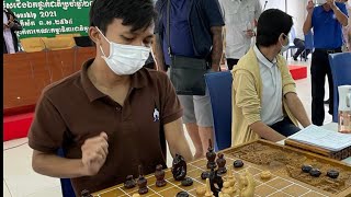 ឈាវ បូរ៉ា (black) vs ឆយ វីរ៉ា (16នាក់) កាប្រគួតអុកខ្មែរថ្នាក់ជាតិ2021