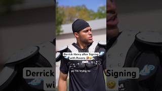 Derrick Henry after Signing with Ravens‼️🤣 #nfl #americanfootball #footballshort