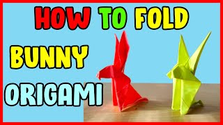 How to fold origami rabbit easy | Easy origami bunny instructions | Easter bunny origami easy