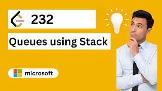 Leetcode 232 | Implement Queues using stack | DSA in Python| #DSAinPython