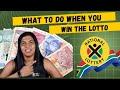 When You Win The Lottery in South Africa - What To Do!