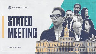 LIVE: Watch New York City Council's 09/28 Stated Meeting, Live from Council Chambers in City Hall.