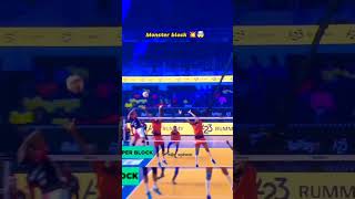 Monster block by sahil kanwal 💥🤯#volleyball #volleyaspirants #voli #sports #basketball #channel