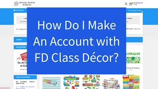 How Do I Make an Account at FD Class Decor? - Belize Classroom Decorations \u0026 Educational Supplies