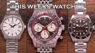 This Weeks Watches - Enicar Jet Graph GMT, Tudor BB58, Grand Seiko \