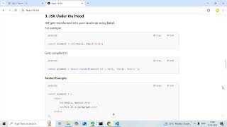React 19 Tutorial #6; JSX | in Depth - Mastering JSX Syntax and Compilation