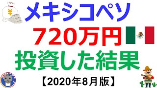 【720万円投資した結果は？】メキシコペソ円投資の実績を全公開！今後の見通しも《2020年8月》