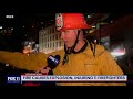 LAFD PIO Erik Scott Speaks with Fox11 After Explosion Injures Firefighters