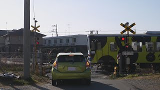 関東鉄道常総線　精米所踏切