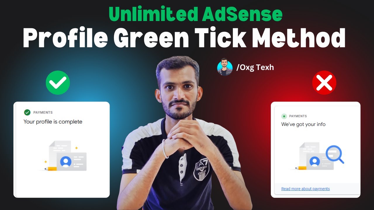 Unlimited Adsense Profile Green Tick Method Youtube