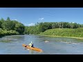 Paddling up Presumpscot Rapids at Shaw Cherry Hill / C&O trail 8/11/2024