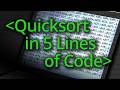 Quicksort Algorithm in Five Lines of Code! - Computerphile