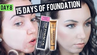 Does it really cover?! DERMACOL Makeup Cover Foundation {Review \u0026 Demo} 15 DAYS OF FOUNDATION