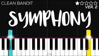 Clean Bandit - Symphony Feat Zara Larsson  Easy Piano Tutorial