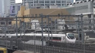 新橋浜松町間を走行する上野東京ライン常磐線上り特急ひたちE657系