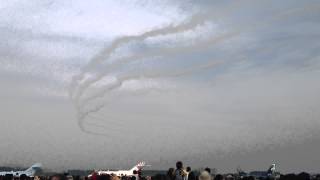 ブルーインパルス 4機によるチェンジ・オーバー・ターン 2013入間基地航空祭 JASDF Blue Impulse