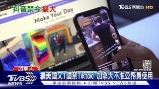 繼美國又1國禁Tiktok!加拿大不准公務員使用｜TVBS新聞@TVBSNEWS01