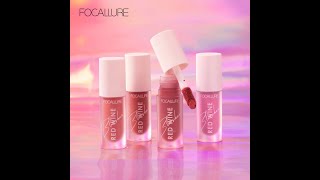 FOCALLURE Makeup Face Blusher Easy to Wear Natural Cheek Tint Liquid Blush Cream.