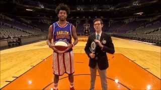 World Record Longest Underhand Basketball Shot! | Harlem Globetrotters