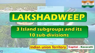 Lakshadweep 3 island subgroups and its Subdivisions || Lakshadweep Administration divisions