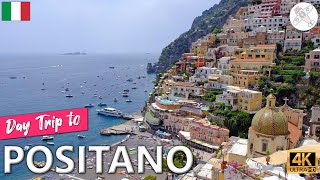 POSITANO │ ITALY.  Day trip by ferry to Positano, in the Amalfi Coast.  Colorful 4K images.
