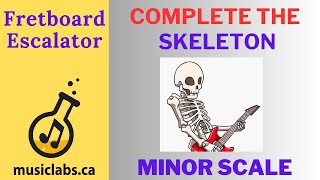 5.0 Build the MINOR skeleton of the fretboard by adding in the root MINOR third and fifth of a chord