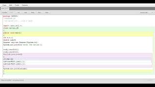 Blue Java : Series program part 20