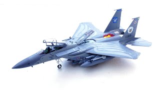 测评JC wings 1/72 F-15E攻击鹰美国空军第四战斗机联队成立75周年纪念彩绘合金成品模型