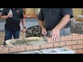 masonry head joints and mortar technique