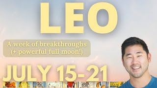 Leo - BIG DECISION LEADS TO POWERFUL BREAKTHROUGH🎺🌠July 15-21 Tarot Horoscope ♌️