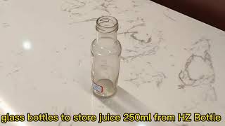 glass bottles to store juice 250ml from HZ Bottle1