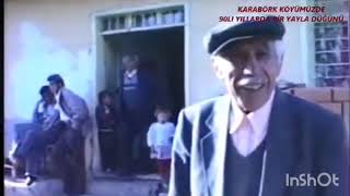 Alucra Karabörk köyü 1990,lı yıllarda Kanlıca yaylasında Düğün