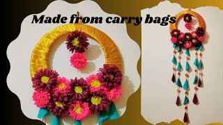 How to Create the  beautiful Wall Hanging out of Shopping Bags!