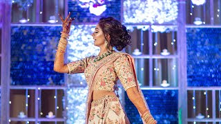 Bride's SURPRISE Solo Sangeet Dance | Rab Ne Bana Di Jodi + Dhadak + Nainowale | Bride Choreography