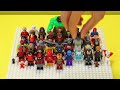 100 LEGO SUPERHEROES defend a CITY