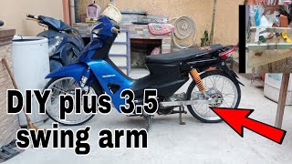 Project bike wave 100 diy plus 3 swing arm ep:2