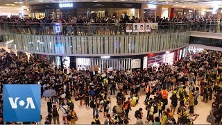 Sit-in at Yoho Mall Next to Yuen Long Station, Hong Kong